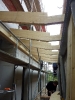 Dachkonstruktion Durchgangsbereich